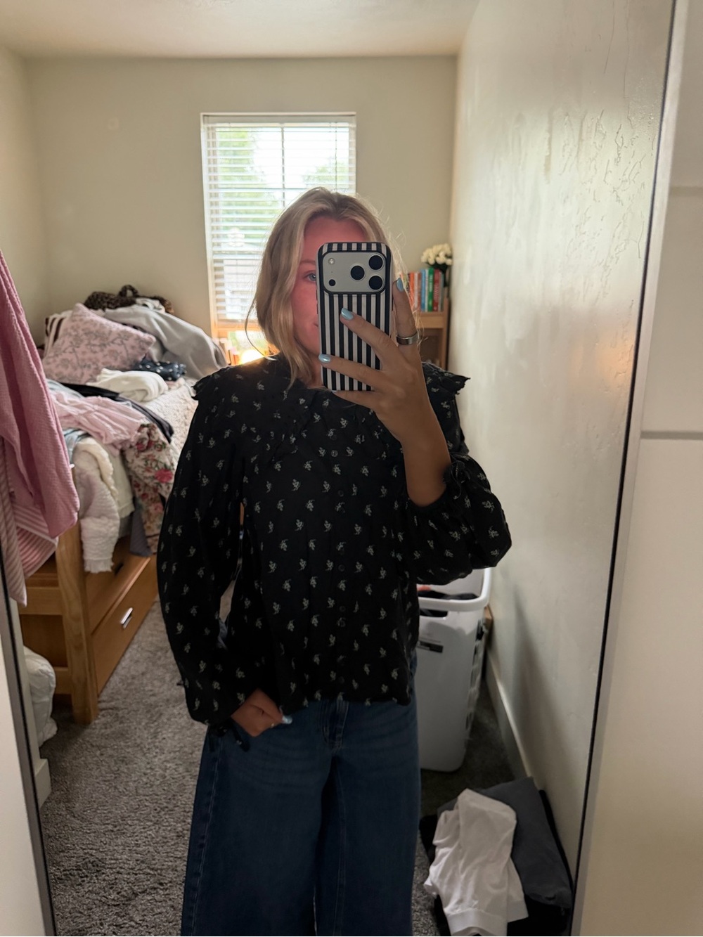 Peter Pan Collar Blouse size Large